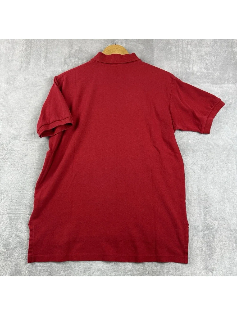 VTG Polo Ralph Lauren Men Polo Shirt Red Pony Size L Classic fit Business Casual
